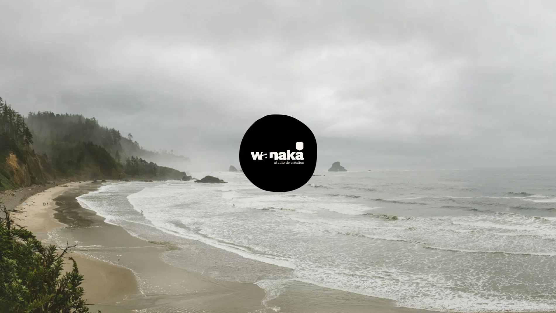 C'est beau l'Oregon Une plage de l'oregon sous la tempête